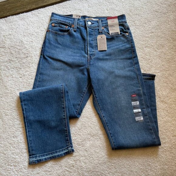 Levi's Denim - NWT Levi's Wedgie Straight Dark Wash High Rise Women Jeans Size 29/28